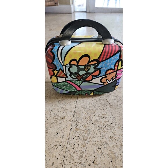 Britto Heys Hard Shell Makeup Travel Case Hard To Find Art Deco - Picture 2 of 8